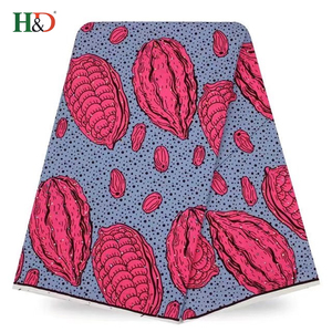 H & D satén africano diamante acolchado tela 100% algodón Ankara cera de Holanda impresión para al por mayor - Product Image 1