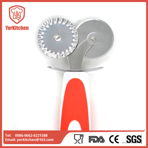 Nuevo diseño ecológico ronda de acero inoxidable de doble rueda cortador de <span class=keywords><strong>pizza</strong></span> - Product Image 3
