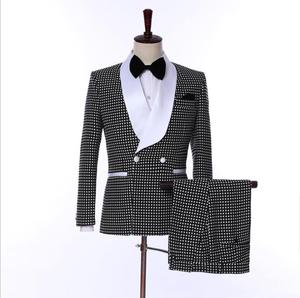 <span class=keywords><strong>Costume</strong></span> <span class=keywords><strong>sur</strong></span> <span class=keywords><strong>mesure</strong></span> pour hommes, demi-toile à double boutonnage, pièces décontractées - Product Image 3