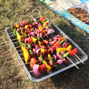 Barbecue <strong>BBQ</strong> Tools Outdoor Garden Picnic Camping Smokeless Aluminum Foil Pan Instant <strong>Disposable</strong> Charcoal <strong>Bbq</strong> <strong>Grills</strong> - Product Image 5