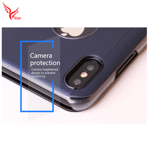 de golpes a prueba de cubierta inteligente Electroplate espejo cubierta PC funda para teléfono móvil para Iphone Xs. - Product Image 5