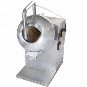 BYC-400 mesin pelapis <span class=keywords><strong>drum</strong></span> gula coklat permen kacang kacang almond baja tahan karat otomatis - Product Image 4