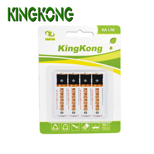 Kingkong LR6 NO.5 AA AM3 <span class=keywords><strong>1.5v</strong></span> Pile alcaline à cellules super sèches pour l'électronique grand public Prix des piles primaires haute performance