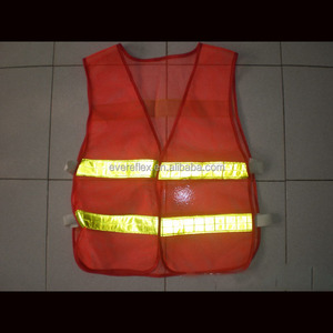 เสื้อกั๊กนิรภัยสะท้อนแสงสีเหลืองทำจากโพลีเอสเตอร์กันน้ำพร้อมโลโก้แบบปรับแต่งได้