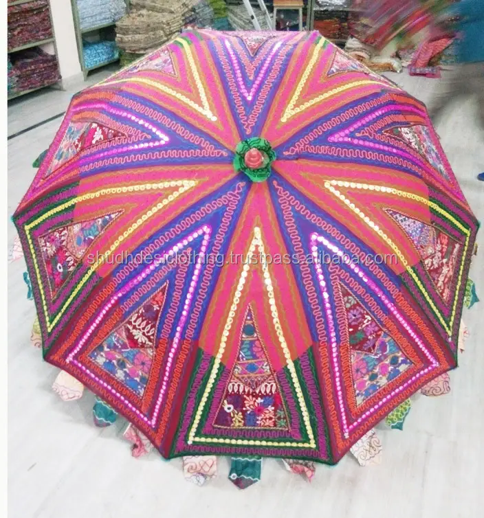 Lantejoulas bordadas, guarda-chuva vintage, multicolor, para festa de casamento, noiva