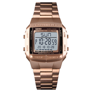 SKMEI — montre-bracelet pour homme, marque de luxe, double fois, en acier inoxydable, 1381 - Product Image 2