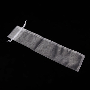 Éventail en <span class=keywords><strong>organza</strong></span> avec cordon de serrage pour fête et mariage - Product Image 3