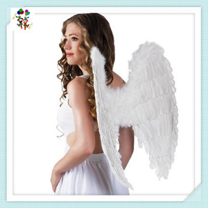 Puntelli per foto fatti a mano Costume da festa in maschera per adulti grandi <span class=keywords><strong>ali</strong></span> d'angelo in <span class=keywords><strong>piuma</strong></span> HPC-2376 - Product Image 5