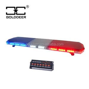 Delgado rojo azul LED de advertencia STROBE luces de la policía (TBD07126)