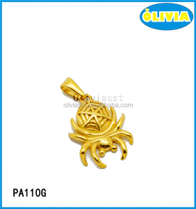 Olivia top moda animal lindo del metal de la joyería curb cangrejo colgante de la forma para las mujeres - Product Image 5