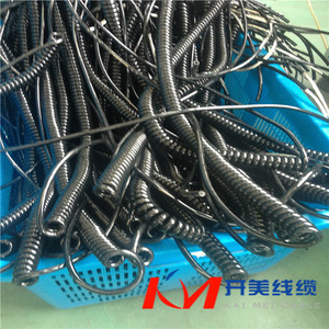 Cavi di alimentazione a spirale KM Cable RUVT3*1.0 2Coer 3Coer 4C5C6C7C in rame con guaina in PVC e rivestimento in PU -40 +85 per centrali elettriche - Product Image 5