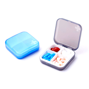 Khuyến mãi giá rẻ biểu tượng tùy chỉnh bốn lưới nhựa <span class=keywords><strong>Pill</strong></span> trường hợp/hộp thuốc/<span class=keywords><strong>Pill</strong></span> hộp - Product Image 2