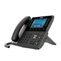 Téléphone IP VoIP vidéo intelligent d'entreprise haut de gamme Fanvil X7C avec 20 lignes SIP et processeur Broadcom pour hôtel