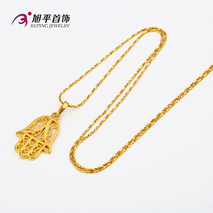Xuping Dubai 24K color oro venta al por mayor mado de Fátima divinidad estilo religioso pendiente para mujeres - Product Image 1