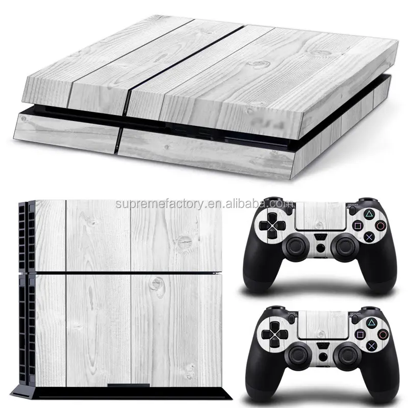 Đề Can Dán Da Mô Hình Gỗ Trắng Cho PS4 Cho Playstation 4 Console & Điều Khiển