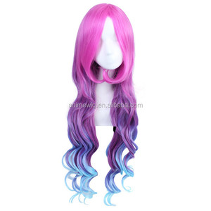 Perruque LOL en gros pour <span class=keywords><strong>cosplay</strong></span>, 80 cm de long, vague, League of Legends <span class=keywords><strong>Miss</strong></span> Fortune, perruque synthétique pour <span class=keywords><strong>cosplay</strong></span>, cheveux résistants à la chaleur, perruque d'anime - Product Image 3