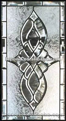 Bevel Cluster Stained Glass Door Panel/Antique Gương Tấm