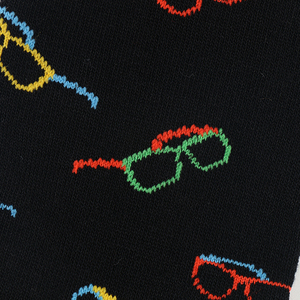 Nouvelles <span class=keywords><strong>chaussettes</strong></span> fantaisie pour hommes, motif lunettes amusantes, design tendance, qualité supérieure - Product Image 3