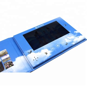 Fabricante de Folletos de Video en Formato Panorámico, Mini Pantalla LCD de 7 Pulgadas, Libro de Video, Marco de Fotos Digital para Publicidad de Bodas - Product Image 6