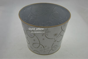 Artículos para el hogar de estilo europeo estilo retro plata planta de maceta cubo - Product Image 1