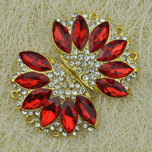 Keering Mode Or Argent Placage Mariage Strass Bouton Pression en Métal pour Vêtements WBK-1511 - Product Image 6
