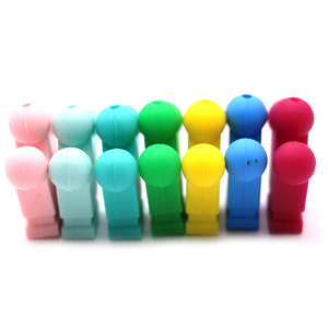 Regalos de navidad Baby Teether <span class=keywords><strong>caramelo</strong></span> corona silicona materiales para chupete Clips DIY lindo dentición Juguetes - Product Image 4