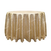 En gros de luxe rond paillettes paillettes tissu nappe