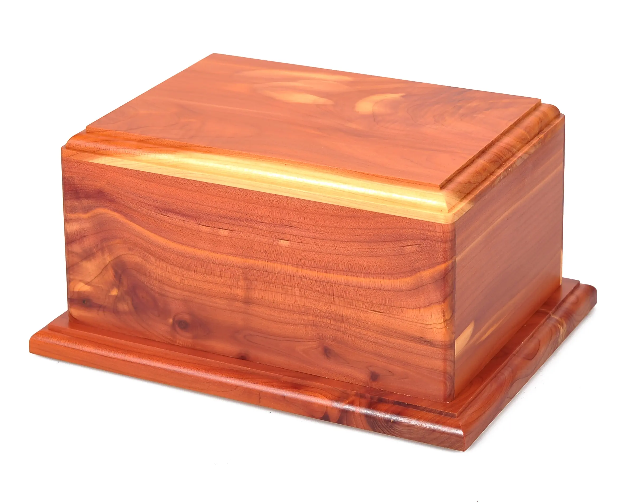 Urna de madera de cedro para cremación de mascotas, urnas de madera, venta al por mayor