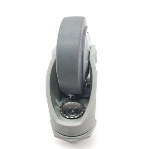 Soporte de plástico anticorrisivo de 3 "4" 5 ", rodamiento de bolas, anillo de agarre de fricción de freno Total, ruedas giratorias TPR - Product Image 3
