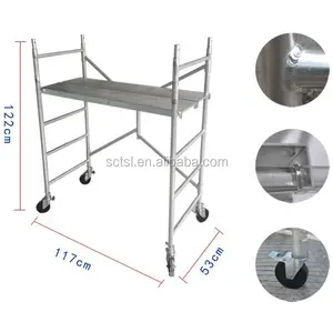 Constructions en aluminium Mini échafaudage pliant dans des échelles