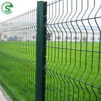 Galvanized Fence Wire, Curved Wire Mesh Fence, 3D