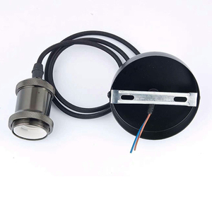 E27 E26 Threaded Lamp Holder with Shade Ring <strong>for</strong> Glass Globe, Ceramic Lamp Socket, 12V 24V 110V 220V Bulb Base <strong>for</strong> Pendant <strong>Light</strong> - Product Image 4