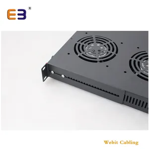 1U רשת ארון הר 4 אוהדי טמפרטורת בקר יחידה 19 ''rackmount