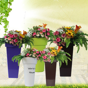 Home Decoration Flowers <strong>Holder</strong> No Leak Florist Tools Flowers Shop Supply Wholesale Flower <strong>Pot</strong> <strong>Plastic</strong> Vases - Product Image 3
