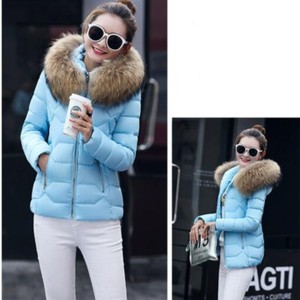 <span class=keywords><strong>Cappotto</strong></span> di inverno Delle Donne Slim Top Collo di <span class=keywords><strong>Pelliccia</strong></span> Giacche Invernali <span class=keywords><strong>Con</strong></span> Cappuccio Caldo Giù In Cotone Tuta Sportiva Femminile Parka Zip di Colore Solido - Product Image 5
