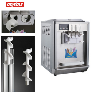 Gongly-máquina <span class=keywords><strong>de</strong></span> helado italiana <span class=keywords><strong>de</strong></span> buena calidad, comercial, <span class=keywords><strong>pequeña</strong></span>, con 3 sabores, BQL-808 - Product Image 3