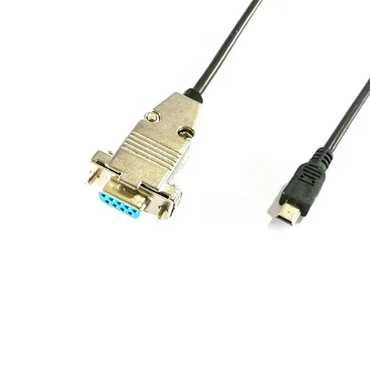 D-sub 9 pin RS232 kadın 5 pin Mini USB 2.0 seri adaptör kablosu