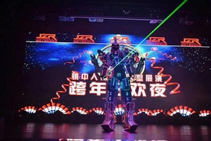 Traje <span class=keywords><strong>de</strong></span> Robot LED Gigante Inteligente Hecho a Mano, Transpirable, con Luces, Programable, para Bailar y Presentaciones en Escenario - Product Image 2