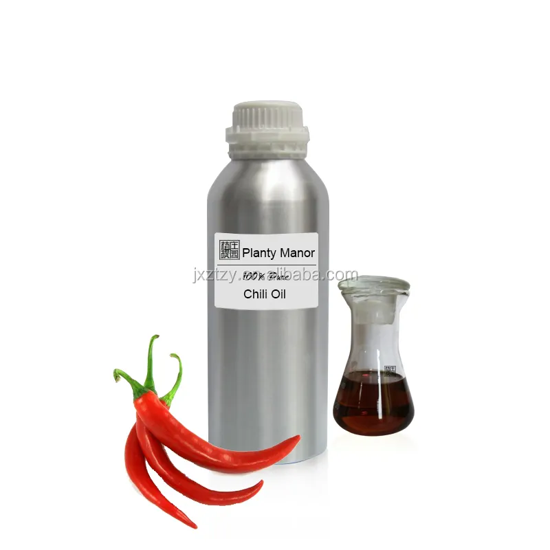 Peper Etherische Olie Factory Supply Top Kwaliteit Zwart Gratis Chili Olie Pittige 10% Dark Red 20% Oem/Odm Voor saus