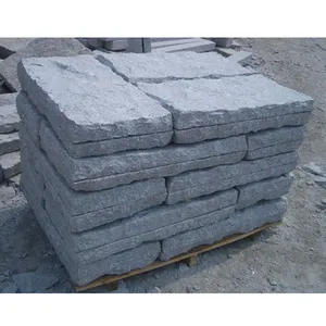 Meilleure vente pierre angulaire en calcaire bleu pierre de bordure en porphyre brun granit chinois de haute qualité pierre d'adaptation en calcaire bleu