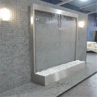 Custom Made Indoor Water Fountain, Wall Waterfall