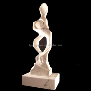 Escultura de Casal se Beijando em Granito Esculpido, Figura Abstrata em Pedra Romântica - Product Image 6
