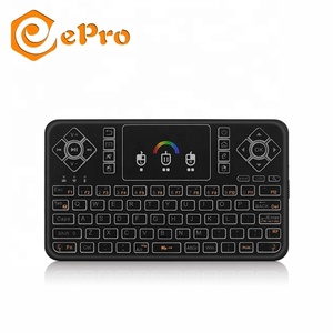Q9 retroiluminado 2,4G teclado inalámbrico Mouse de aire con touchpad de google para google TV Android TV Box i8 teclado - Product Image 1