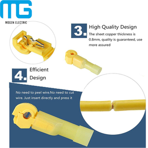 Brass Insulated Wire Or Cable <strong>Joint</strong> Male Quick Splice Wiring Connector Terminal