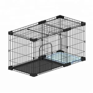 Métal Cage Pour Animaux De Compagnie avec Connecteur En Plastique