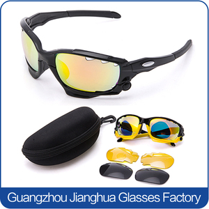 Frais mode personnalisé plastique variable 3 lentilles wrap-around lunettes de soleil - Product Image 4