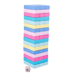 Coloré Blocs De <span class=keywords><strong>Construction</strong></span> <span class=keywords><strong>Jeu</strong></span> De <span class=keywords><strong>Domino</strong></span> Bois Tour Jumbo Blocs De <span class=keywords><strong>Construction</strong></span> Jouet - Product Image 4