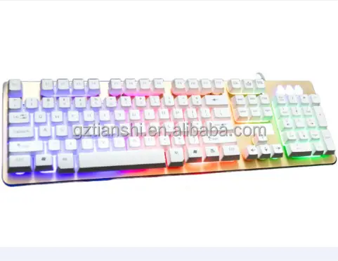 EL-Q3B 102 tuşları RGB ergonomik usb kablolu mekanik oyun klavyesi laptop için, mekanik oyun klavyesi laptop için