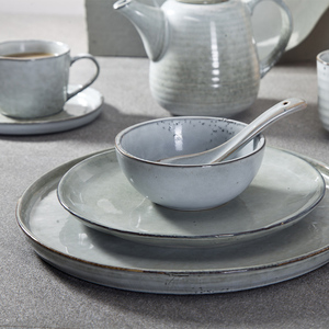 Venta caliente caso brillante vajilla tendencia 2019 personalizado juegos de vajilla de cerámica de porcelana ~ - Product Image 2