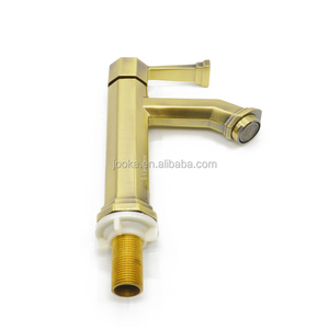 China europea chapado en oro baño grifo/grifos de bronce verde - Product Image 4